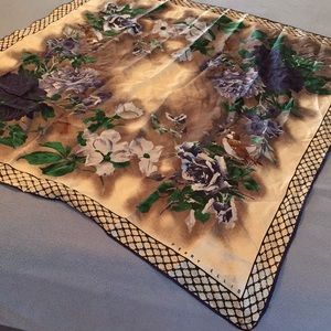 Perry Ellis Silk Scarf, Floral